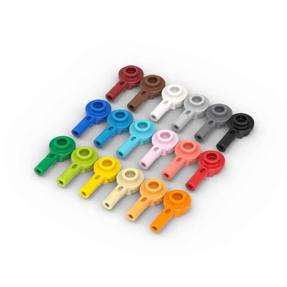 Lot de 50 pièces MOC 32828, plaque ronde 1 x 1 avec barre 1L, briques compatibles, assemblage de blocs de construction, jouet puzzle, cadeau, particules pour enfant