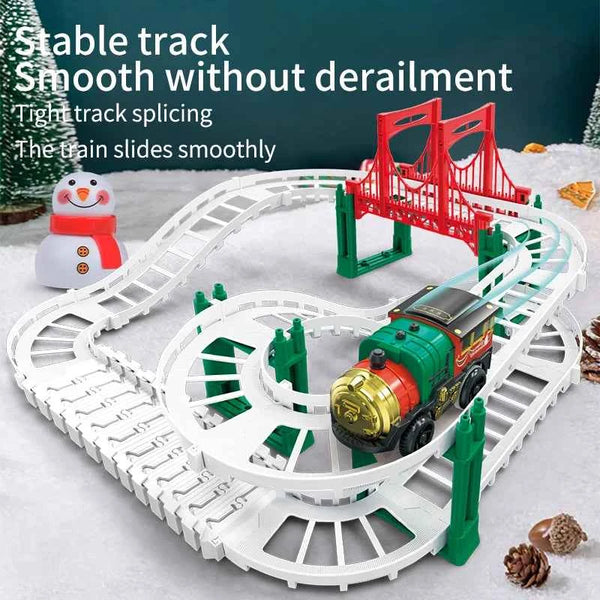 Voiture de Noël, train, jouets pour enfants, voiture électrique, voiture de Noël, jouets éducatifs pour enfants, cadeau d'anniversaire