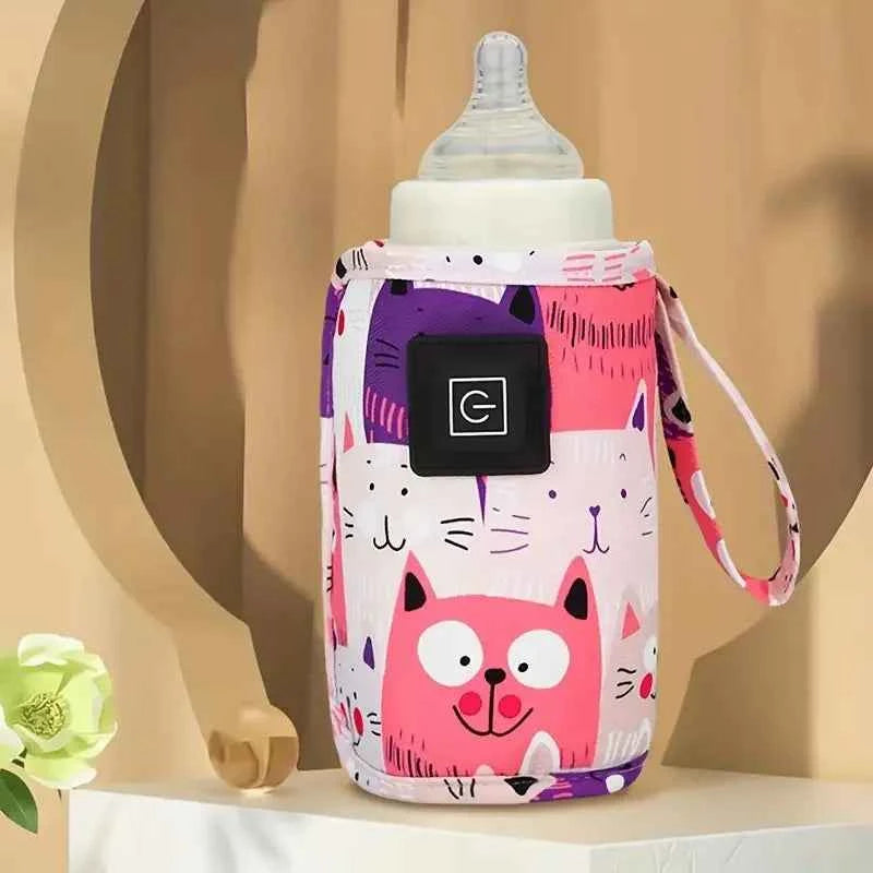 Chauffe-eau USB pour lait, sac isotherme pour poussette, chauffe-biberon, chauffe-biberon portable, pour Noël et Halloween