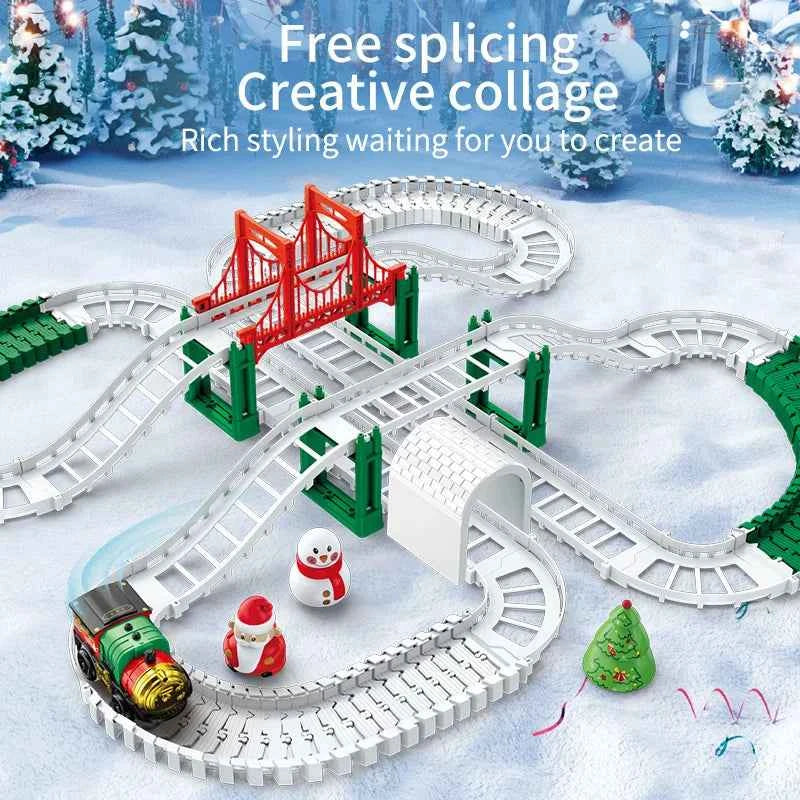Voiture de Noël, train, jouets pour enfants, voiture électrique, voiture de Noël, jouets éducatifs pour enfants, cadeau d'anniversaire