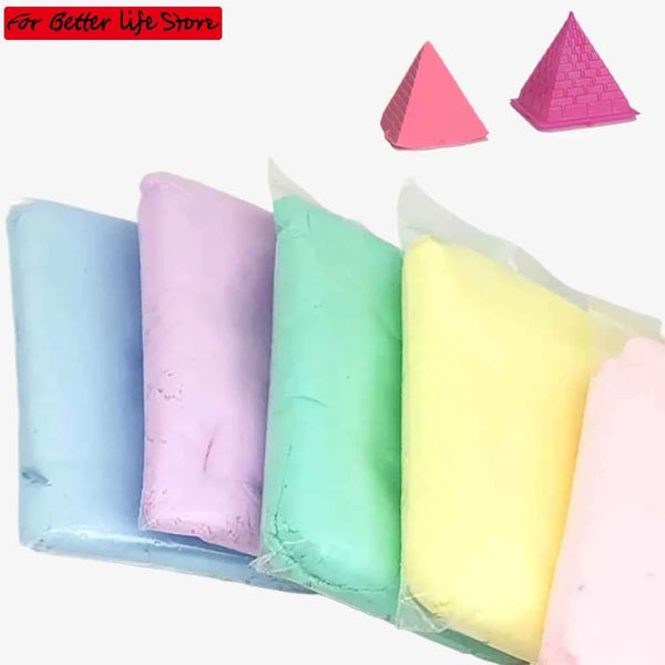 1 pièce 100 g de pâte à modeler colorée à séchage à l'air libre pour enfants, avec outils, jouet de bricolage, pâte à modeler, cristal coloré