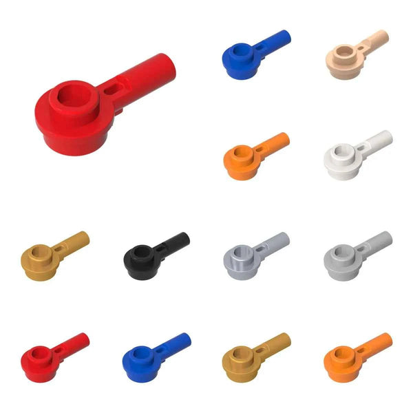 Lot de 50 blocs de construction 32828, plaque ronde 1 x 1 avec barre 1 L, jouets pour enfants, compatibles, éducatifs, créatifs, haute technologie, DIY MO