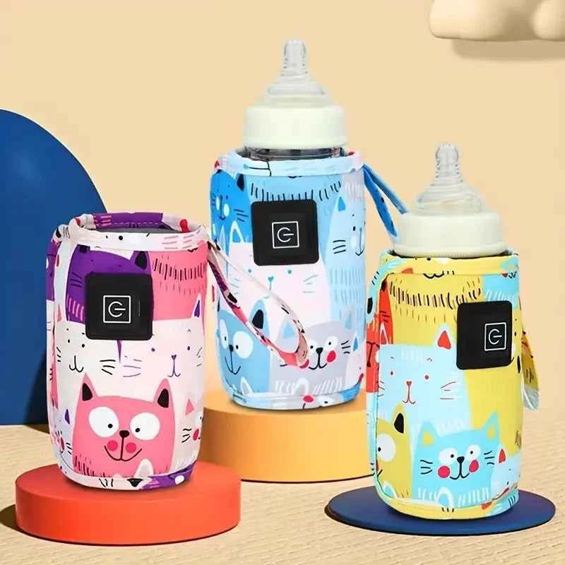 Chauffe-eau USB pour lait, sac isotherme pour poussette, chauffe-biberon, chauffe-biberon portable, pour Noël et Halloween