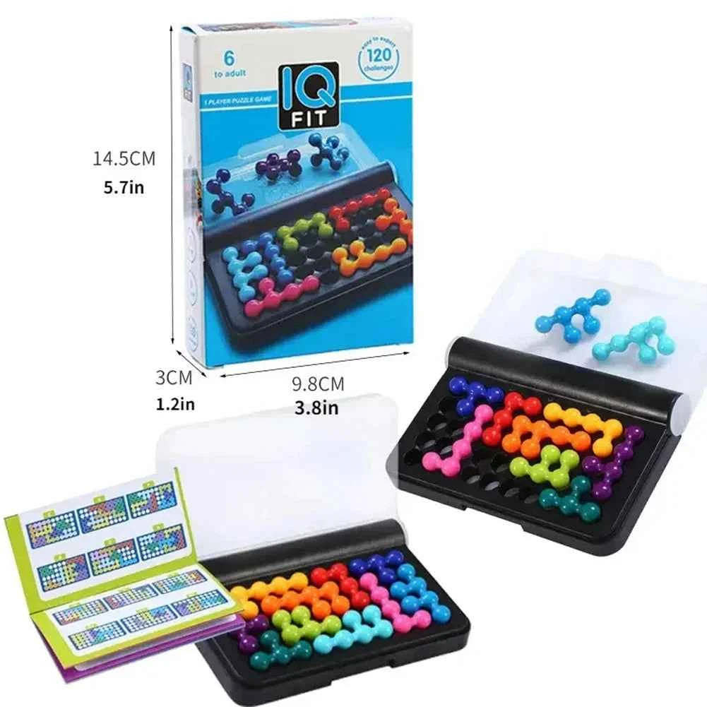 Puzzle 3D 120 défis QI, jeu de société classique pyramide, perles, esprit logique pour enfants, perles pyramidales, jouets Montessori, cadeaux