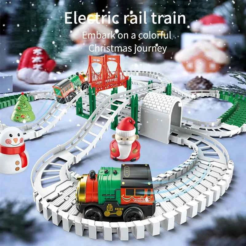 Voiture de Noël, train, jouets pour enfants, voiture électrique, voiture de Noël, jouets éducatifs pour enfants, cadeau d'anniversaire