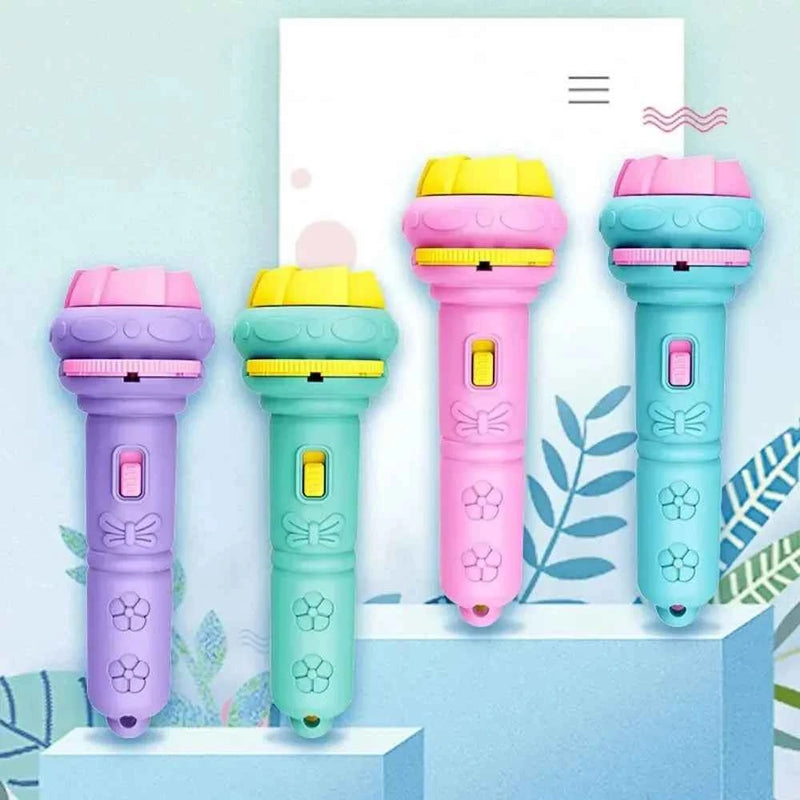 Lampe torche de projection de 10 cartes, 80 motifs créatifs pour enfants, jouet pour bébé, livre d'histoires du soir