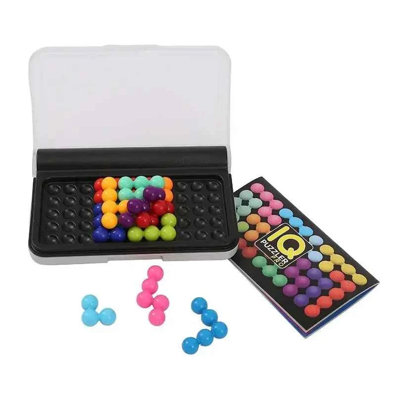 120 défis QI Puzzle 3D Jeu de société Plaque pyramidale classique Esprit logique pour enfants Perles pyramidales Montessori Meilleurs cadeaux