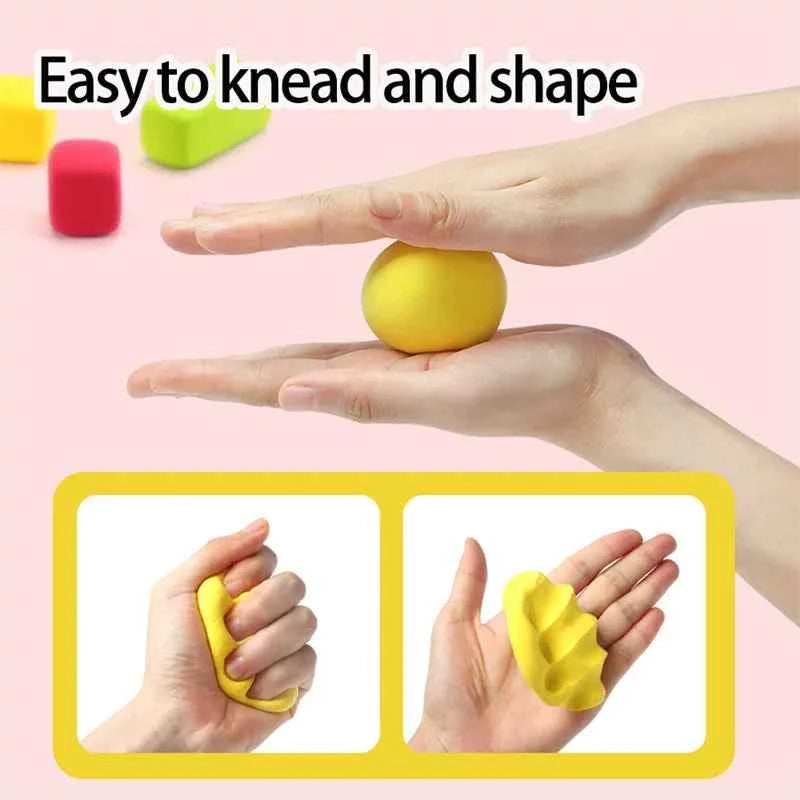 Lot de 12/24/36 argiles colorées séchées à l'air, pour loisirs créatifs, argile plastique ultra légère avec outils de sculpture, pour enfants et amis, cadeaux