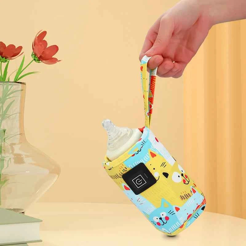 Chauffe-eau USB pour lait, sac isotherme pour poussette, chauffe-biberon, chauffe-biberon portable, pour Noël et Halloween