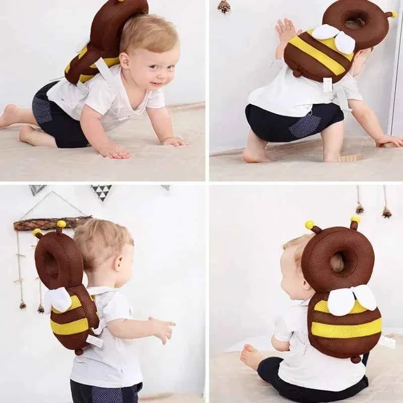 1PC Bébé Tête Dos Protecteur Enfants Sécurité Protéger Oreiller Apprendre Marcher Tête Protecteur Dessin Animé Coussin Anti Chute Arrière Cap Transport