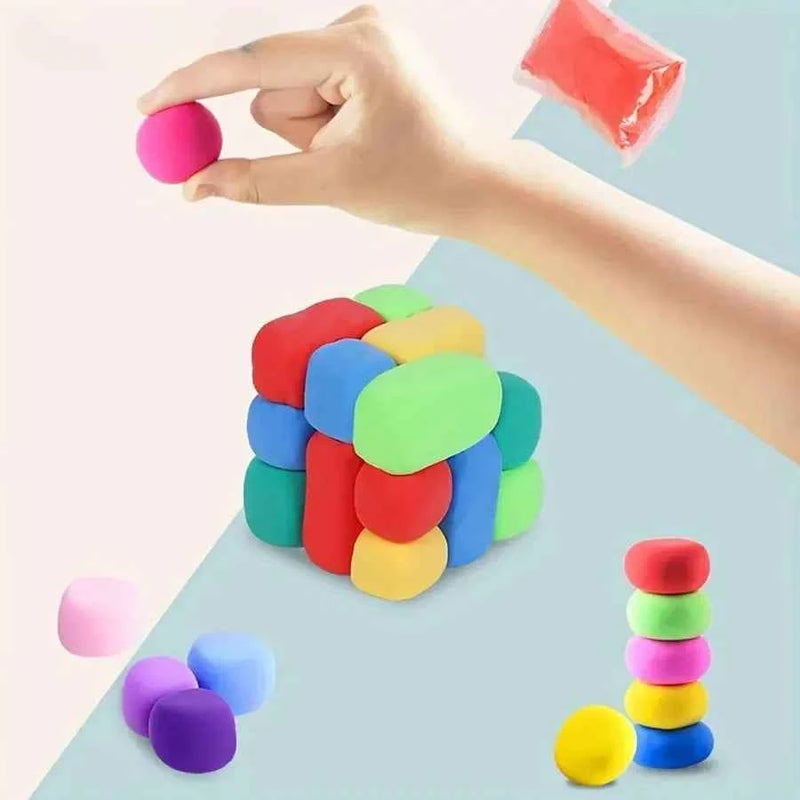 Ensemble de 36 argiles colorées séchées à l'air, argile plastique ultra légère avec outils de sculpture, cadeaux artisanaux DIY pour amis et enfants
