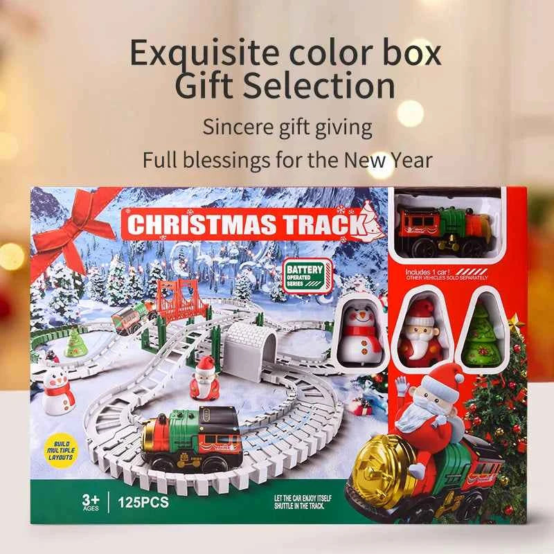 Voiture de Noël, train, jouets pour enfants, voiture électrique, voiture de Noël, jouets éducatifs pour enfants, cadeau d'anniversaire