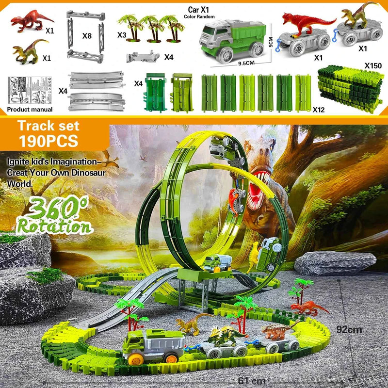 Jouet de piste d'escalade magique électrique pour enfants, voiture d'ingénierie, ensemble de mini-voitures, puzzle pour garçons, jouets de piste, voiture, train, jouets pour enfants