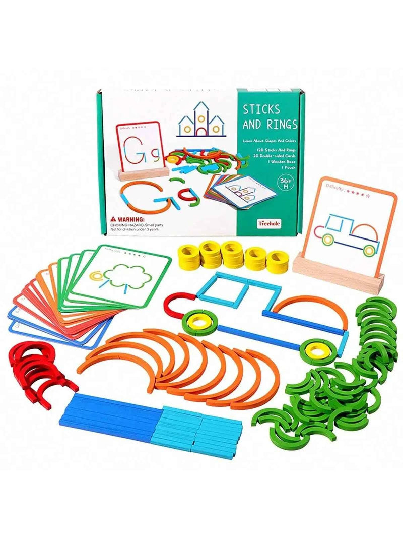 Puzzle créatif à coller et à boucler, développement intellectuel des enfants, éducation précoce, cognition des couleurs des jouets et capacité pratique